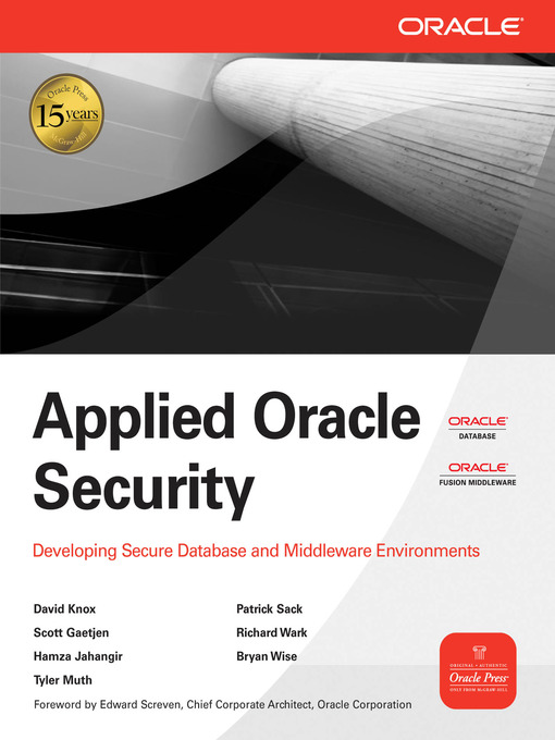 Title details for Applied Oracle Security by David Knox - Available